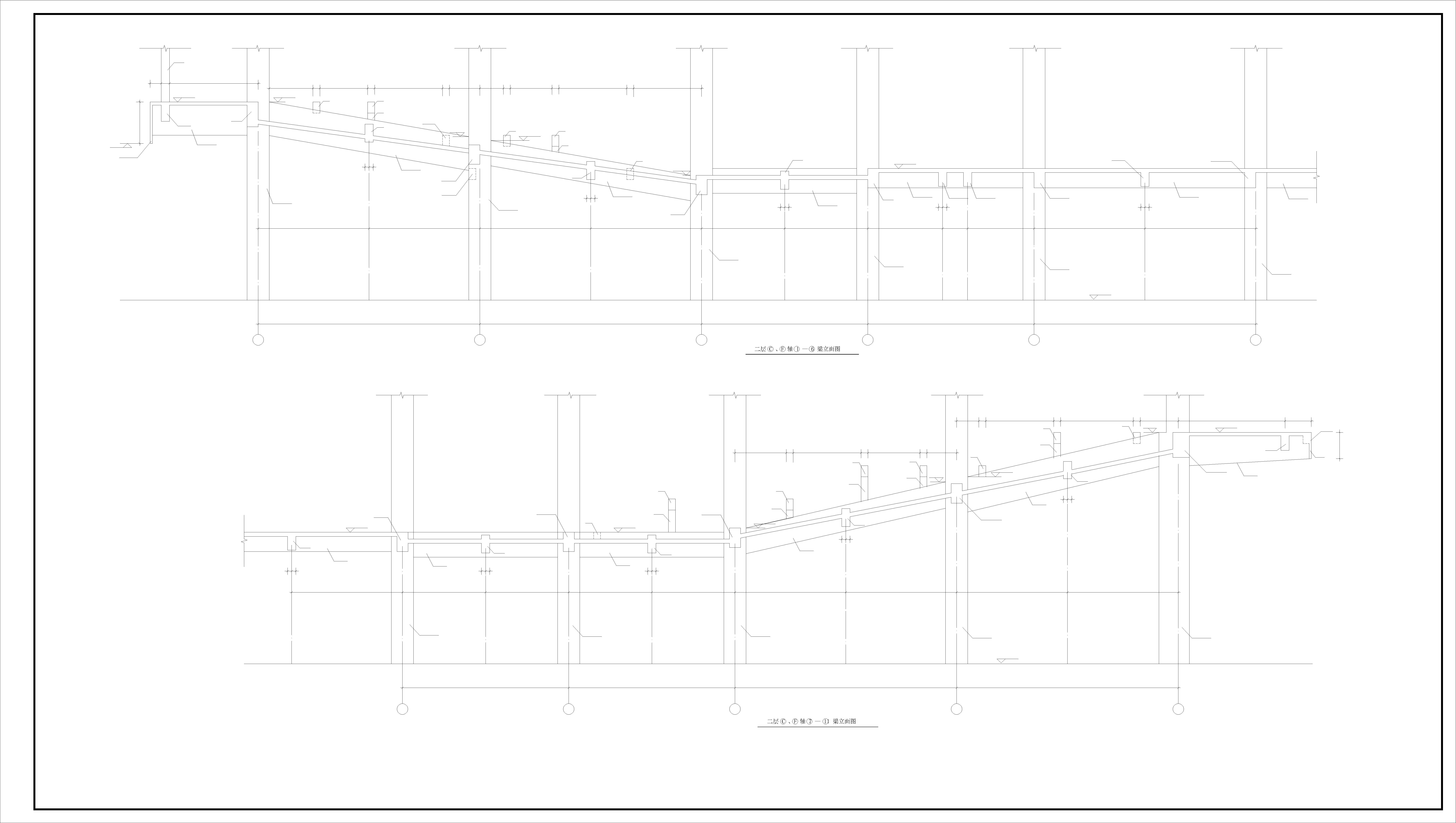 CAD图纸报告厅的结构图纸