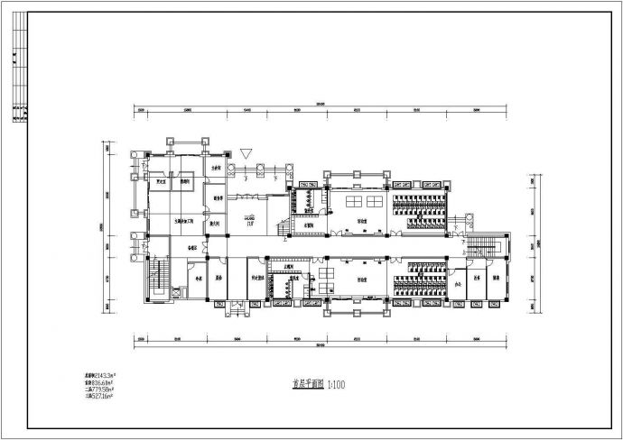 三层砖混结构幼儿园建筑施工设计图_图1