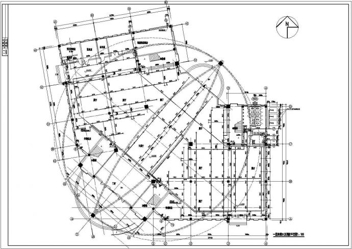 某地三层会展中心给排水设计施工图_图1