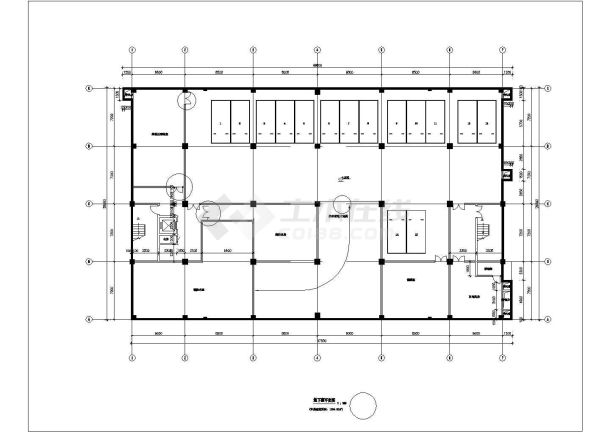 某县高级服务办公楼建筑设计施工图-图一