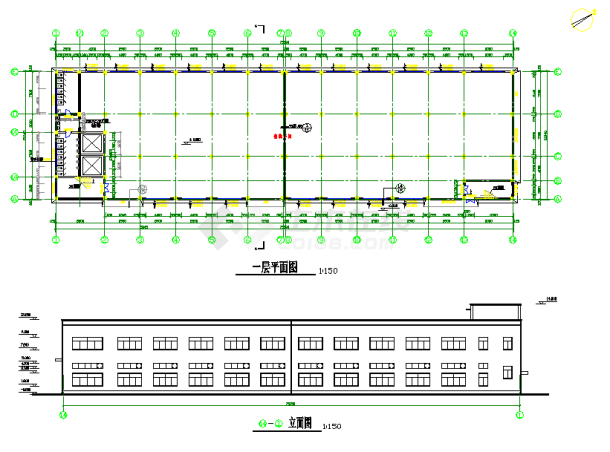 某小型车间建筑施工设计图（共7张）-图一