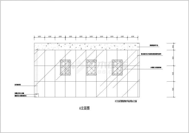 某地小型酒吧室内装修设计平面施工图-图二