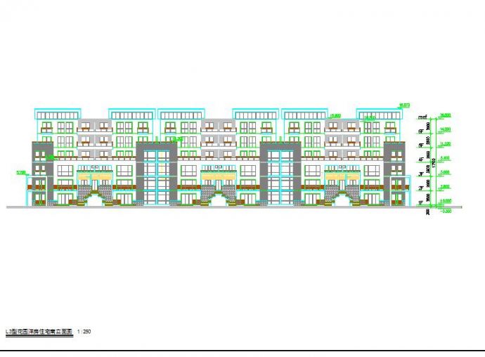 某地大型多层住宅楼建筑图纸（全集）_图1