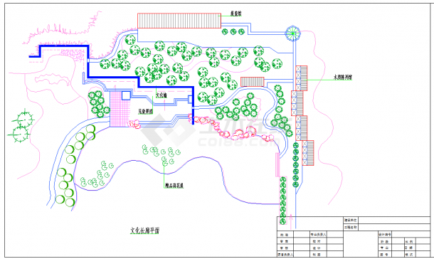 某公园平面设计详细规划图（共3张）-图二