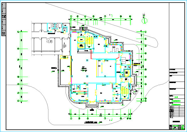 杭州市某医院全套电气剖面CAD参考图_图1