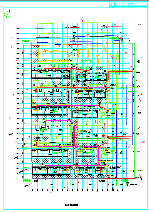 某小区电气强电干线详细总平面图纸_图1