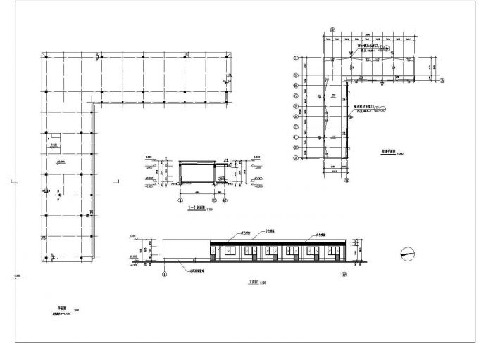 某地小型平房建筑设计图纸（共1张）_图1