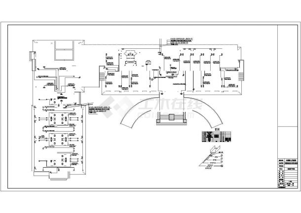 某办公楼六层框架结构电气施工设计图-图一
