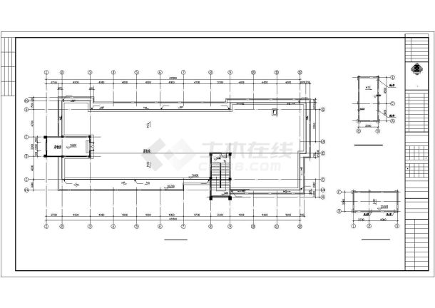 某厂区二层食堂给排水设计施工图纸-图二