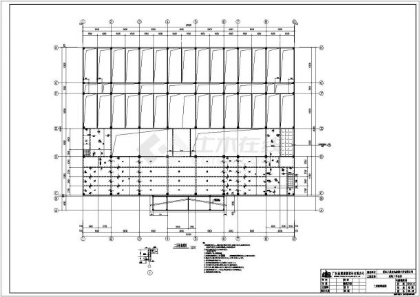 五层钢筋混凝土结构会所施工设计图-图二