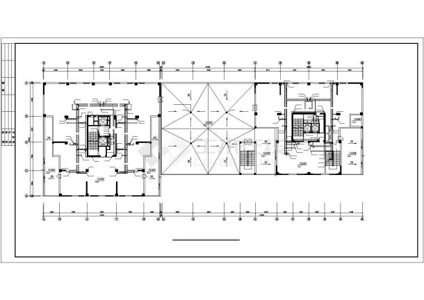 二十六层商场商住楼给排水设计图纸-图一