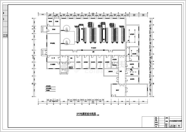 某地小学计算机机房配电设计施工图-图一