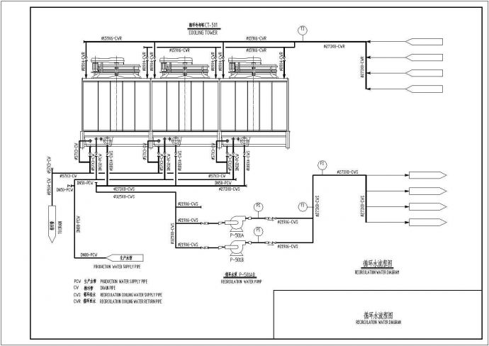 某地区消防循环水泵房设计施工图纸_图1