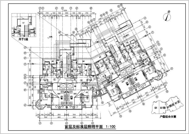 某地十五层剪力墙结构大厦电气设计图-图一