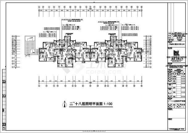 某地高档商品房电气平面全套设计图-图一