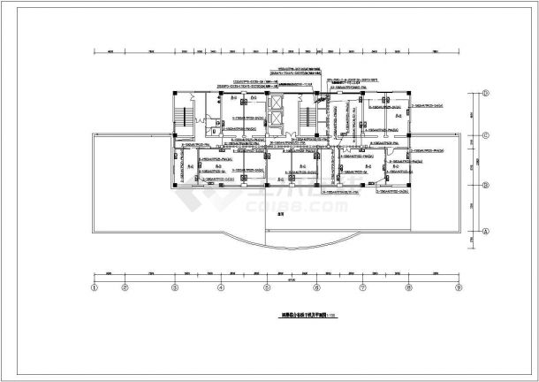 某十六层办公楼电气综合布线设计图-图二