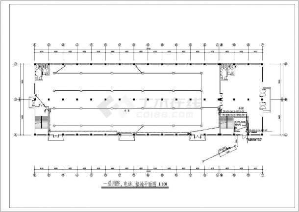 某三层厂房电气设计平面图及系统图-图二