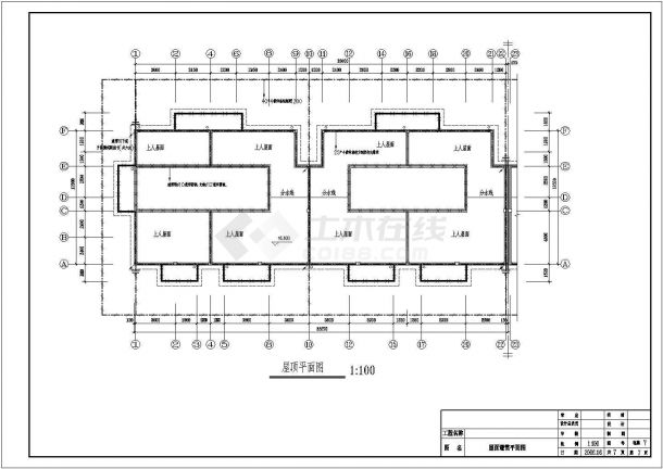 六层家用居住楼照明平面电气设计施工图纸-图二