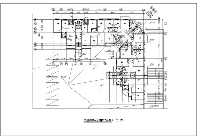 某地区高层公寓给排水设计施工图纸_图1