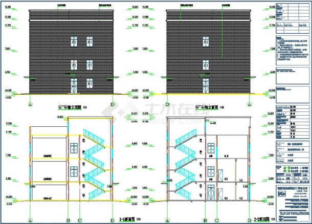 三层实验楼建筑给排水设计施工图纸-图二