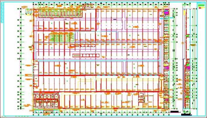 某地大型厂房单层钢结构电气设计图纸_图1