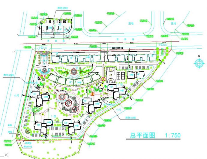 某地小高层住宅区景观规划设计详图_图1