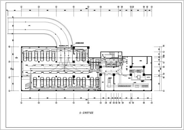 某地普通高层综合楼电气设计施工图-图二