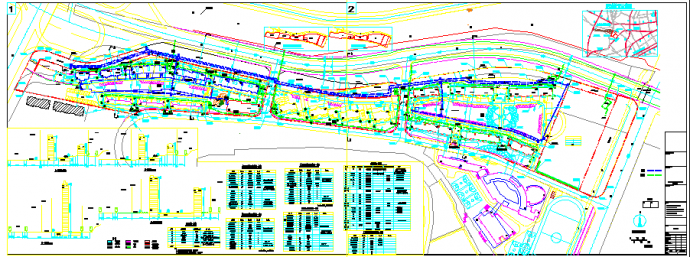 某地区市政给排水施工平面图纸（含技术指标）_图1