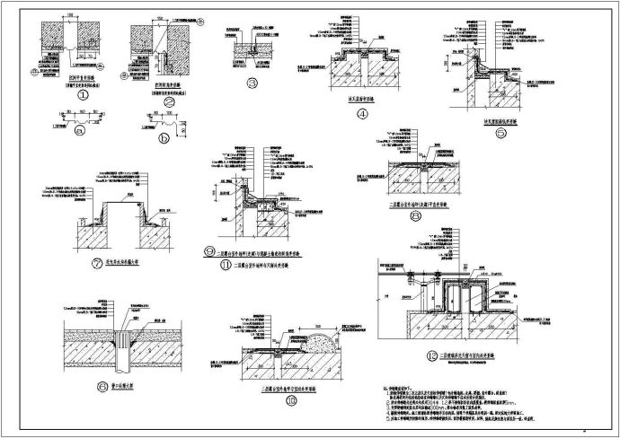 建筑各部位变形缝大样图_图1