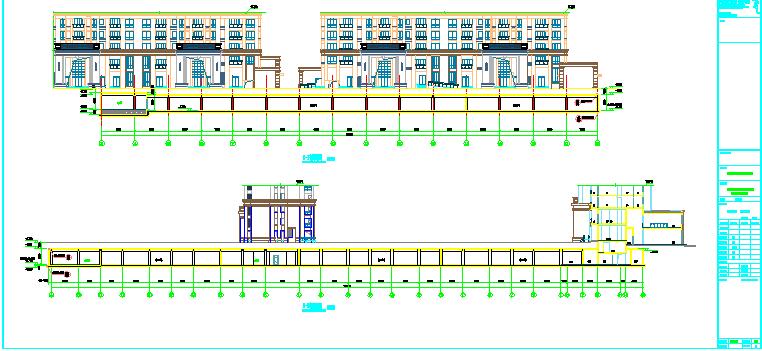 带夹层带地下室框架结构住宅楼施工设计图