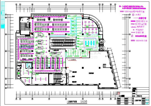 某城市酒店全套电气设计平面施工图-图一