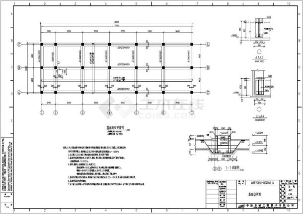 某地燃气锅炉房工程结构设计施工图纸-图二