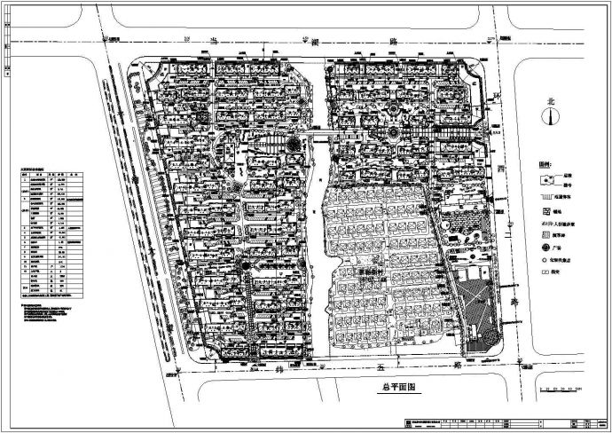 某地金平湖城市花园建筑规划总图张_图1