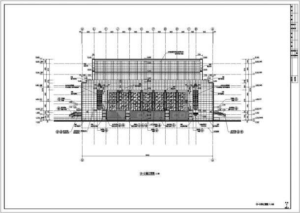  A complete set of construction drawings for the Grand Theater of a cultural center - Figure 1