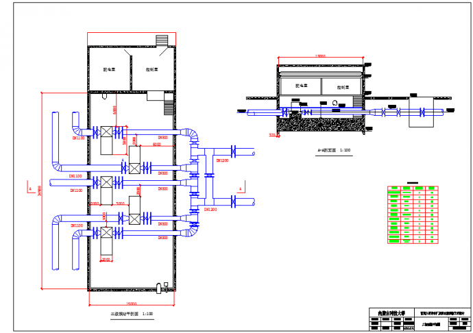 某地区工业厂房泵站平面设计施工图_图1