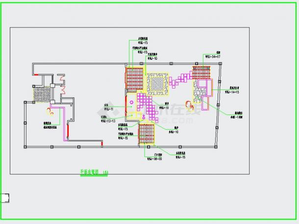 某地大型专业别墅庭院绿化设计施工图（全集）-图一
