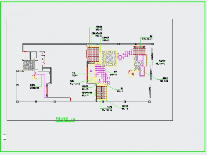 某地大型专业别墅庭院绿化设计施工图（全集）_图1