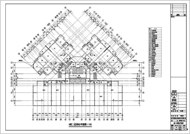 某地四层住宅楼弱电平面设计施工图-图二