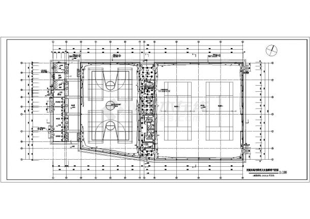 羽毛球馆室内电气施工设计图（全套）-图一