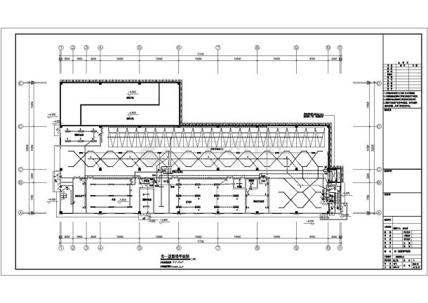 物流仓库3层框架结构施工设计图（全套）-图一