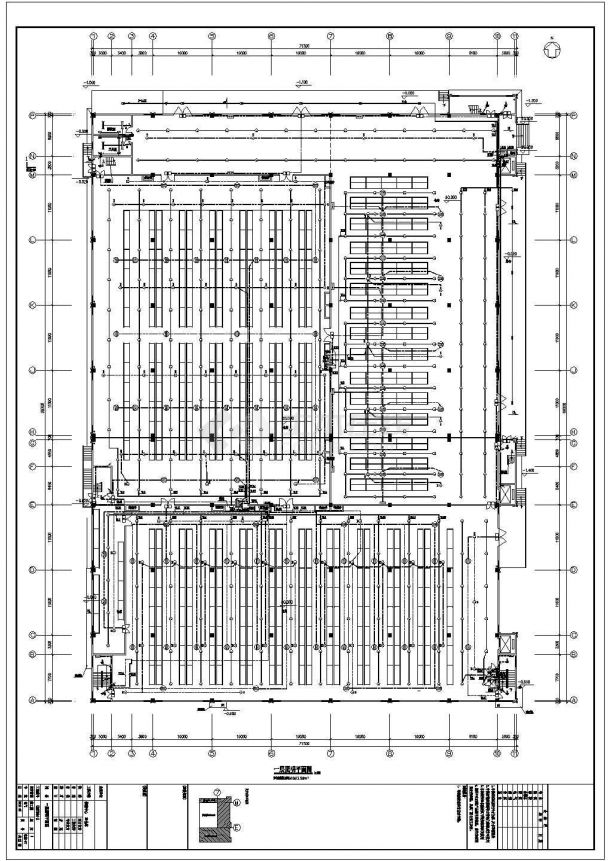 物流仓库3层框架结构施工设计图（全套）-图二