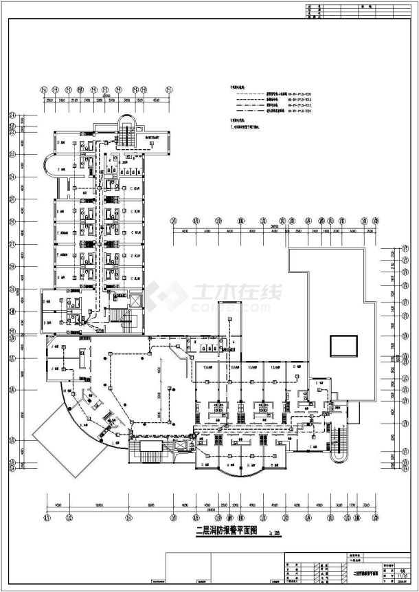 某地酒店电气系统图及平面设计施工图-图二