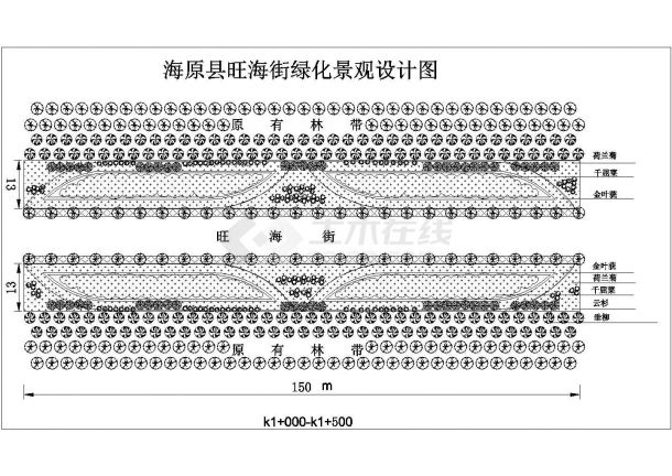 某地道路绿化景观设计方案（全集）-图二