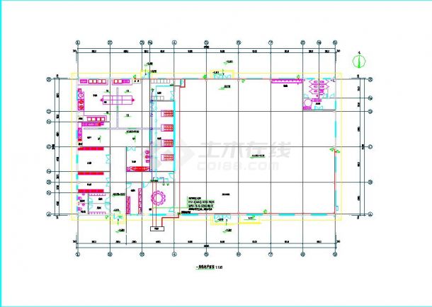 某地职工食堂电气设计图（共4张）-图二