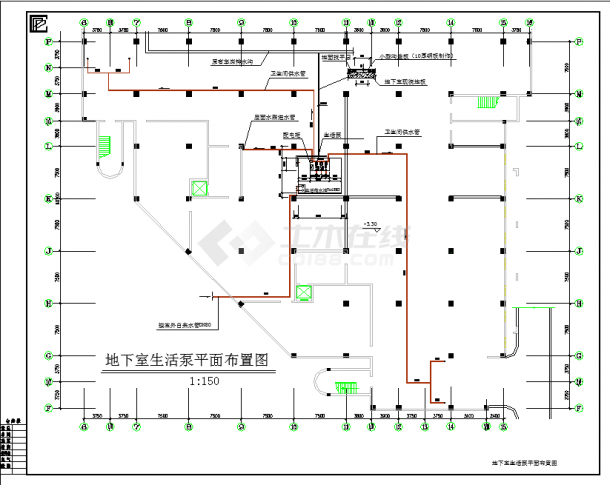 某地区工业厂房装配式泵房设计施工图-图二