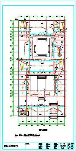 某城市二层四合院电气设计施工图（共12张）-图一