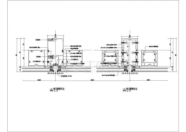 某地单元幕墙建筑施工图（实施）-图一