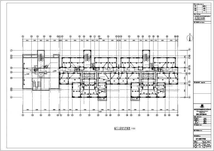 小区高层住宅楼电气施工设计系统图_图1