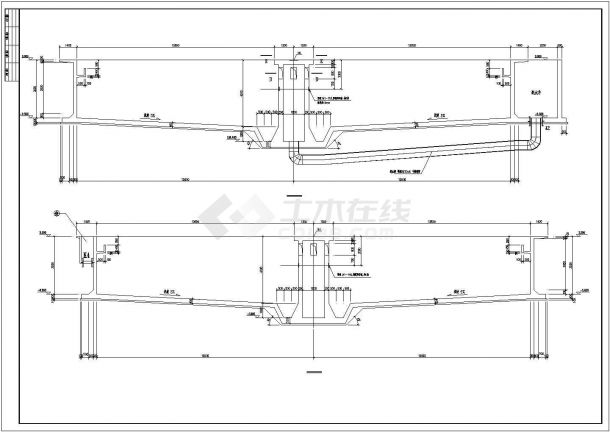 某工程二沉池结构CAD布置图-图二
