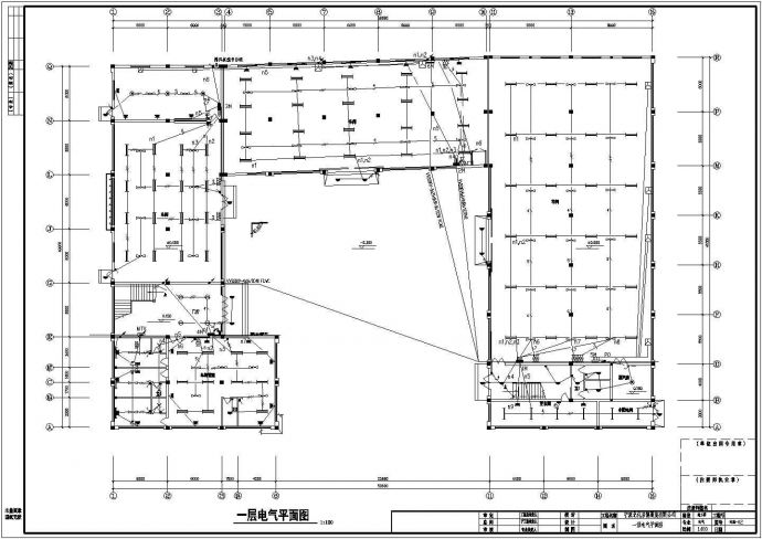 某地三层服装厂电气施工图（共5张）_图1